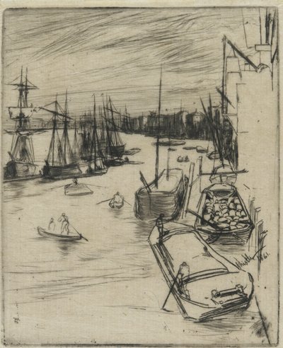 Pequeño Wapping, 1861 de James Abbott McNeill Whistler